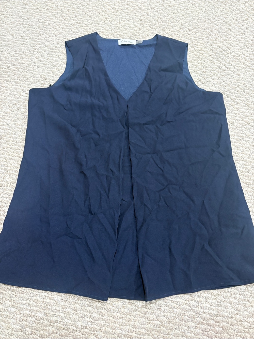 Calvin Klein Dark Navy V-Neck Sleeveless Camisole